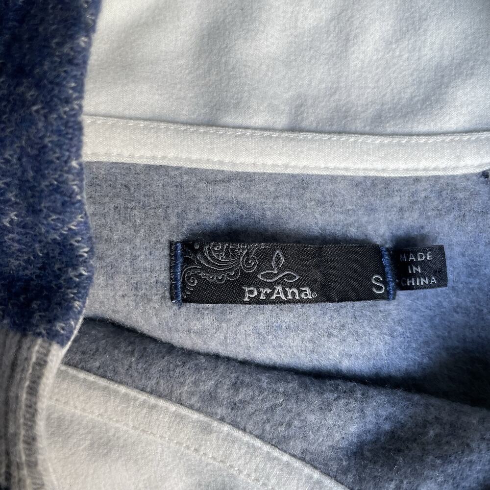 prAna Women's Brandie Wool Blend Pullover Sweater Denim Blue Gray S 2 - Picture 4 of 15